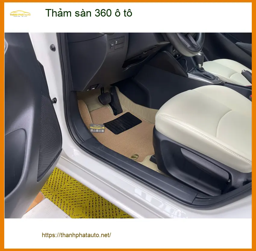 Anh Minh lắp thảm sàn 360 cho Hyundai Accent tại Củ Chi để xe luôn sạch