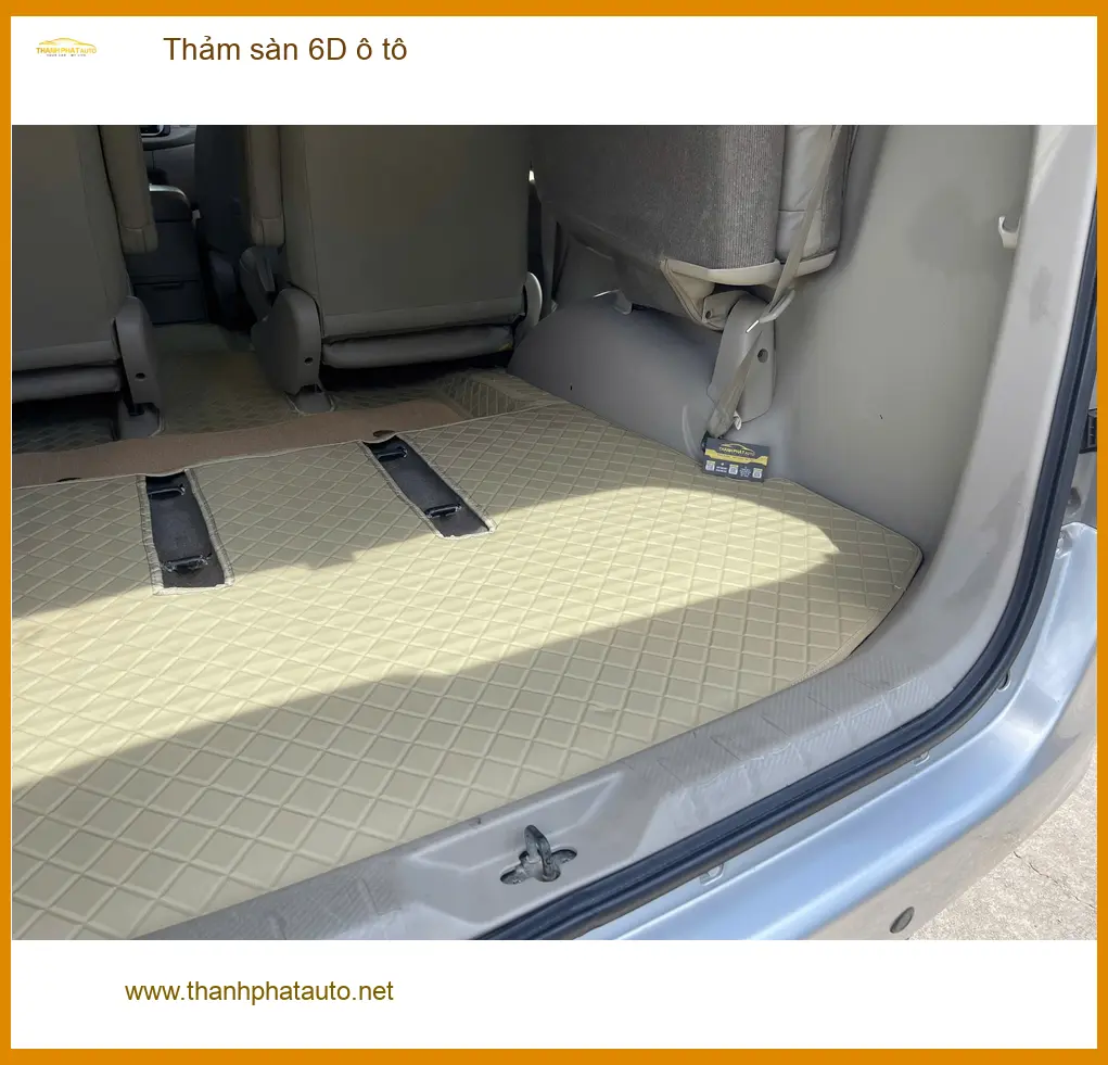 Anh Khải Hyundai Creta lắp thảm sàn 6D ô tô tại Quận Tân Bình vì thảm cũ bạc màu ảnh thực tế 2