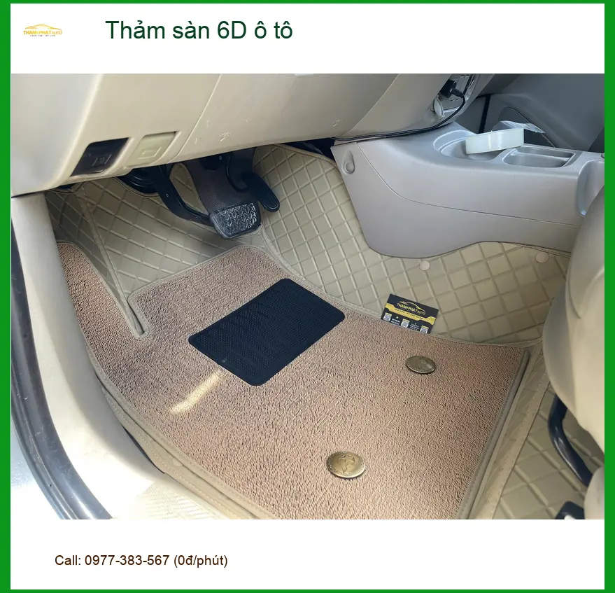 Anh Khải Hyundai Creta lắp thảm sàn 6D ô tô tại Quận Tân Bình vì thảm cũ bạc màu ảnh thực tế 4