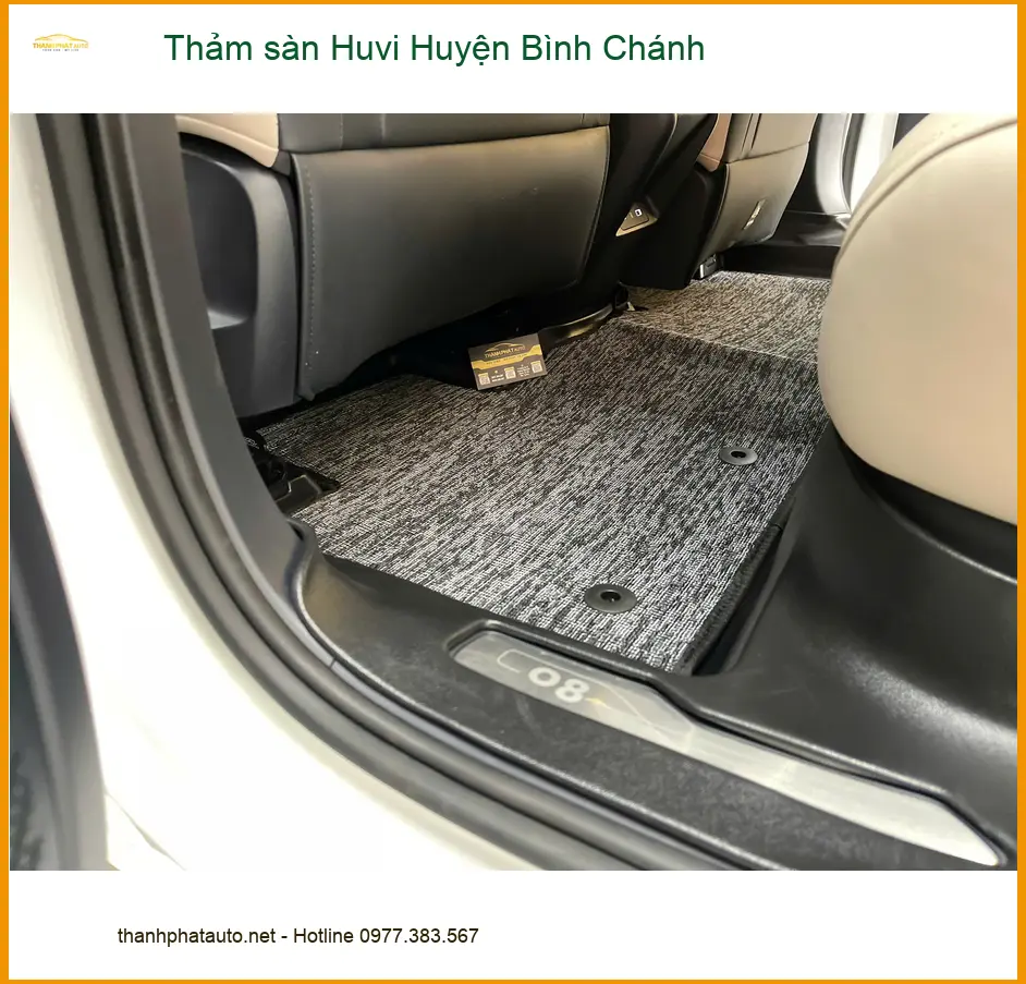 Địa Chỉ Lắp Thảm Lót Sàn Ô Tô sàn Huvi Huyện Bình Chánh - Giá Tốt TPHCM ảnh thực tế 3