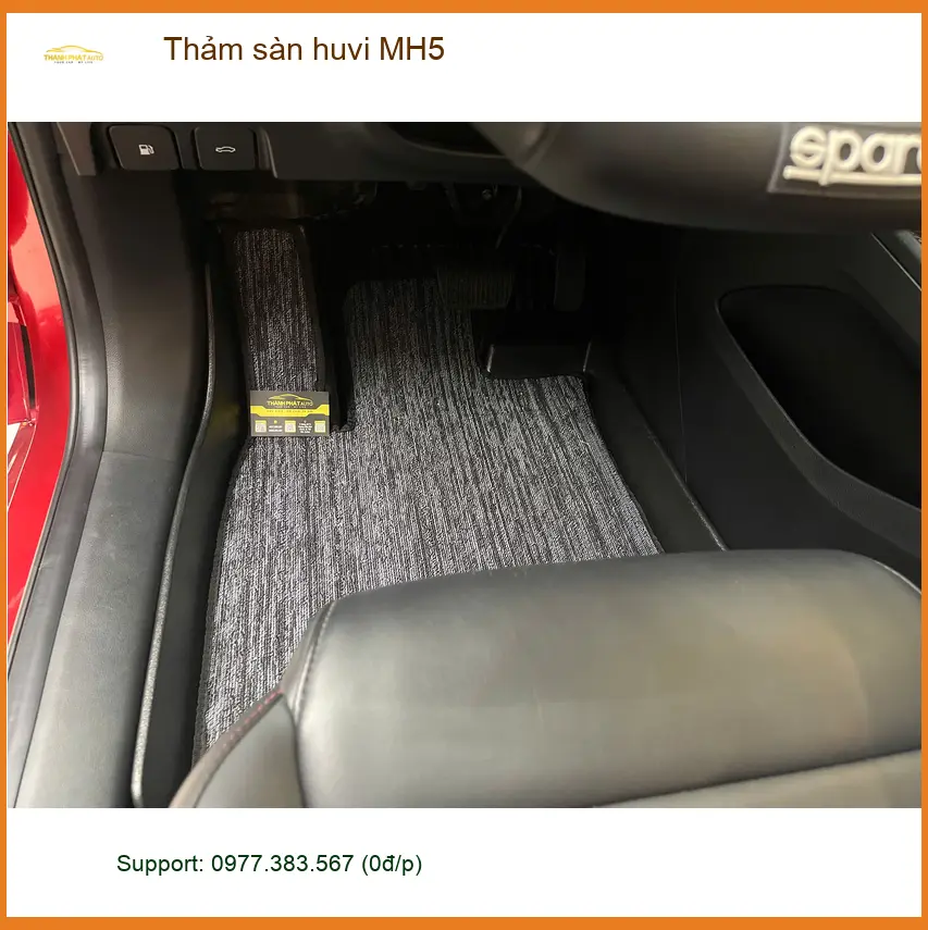 Anh Tấn lắp thảm sàn huvi MH5 cho Hyundai Accent tại Quận 12 để làm mới không gian xe ảnh thực tế 2