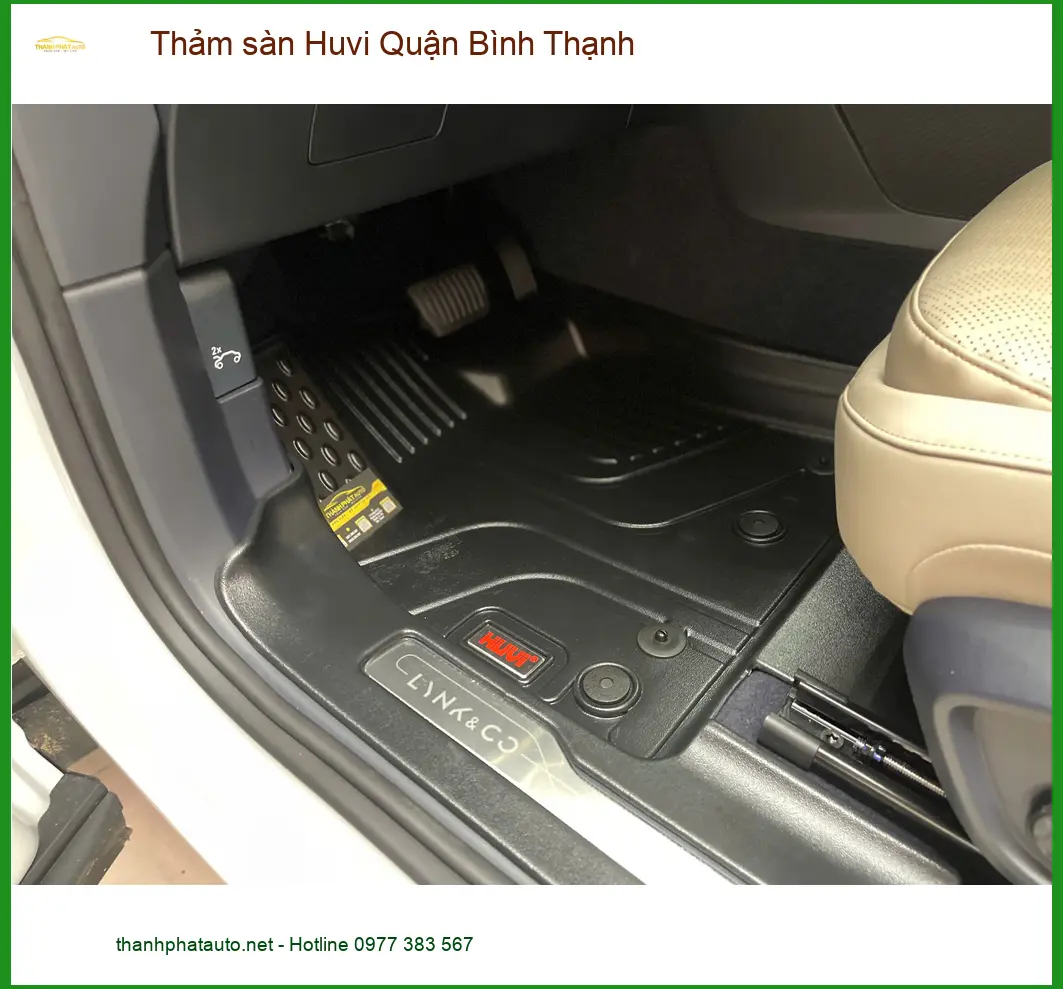 Địa Chỉ Lắp Thảm Lót Sàn Ô Tô sàn Huvi Quận Bình Thạnh - Giá Tốt TPHCM ảnh thực tế 2