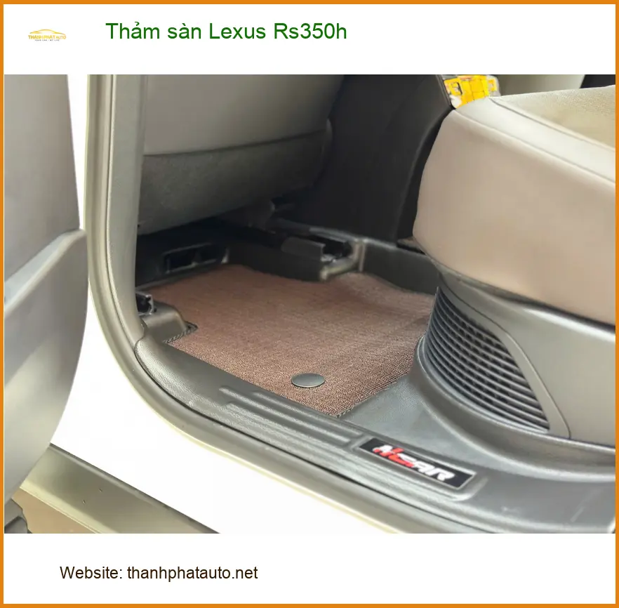 Anh Đức An lắp thảm sàn Lexus Rs350h tại Quận Bình Thạnh để nội thất luôn sạch đẹp