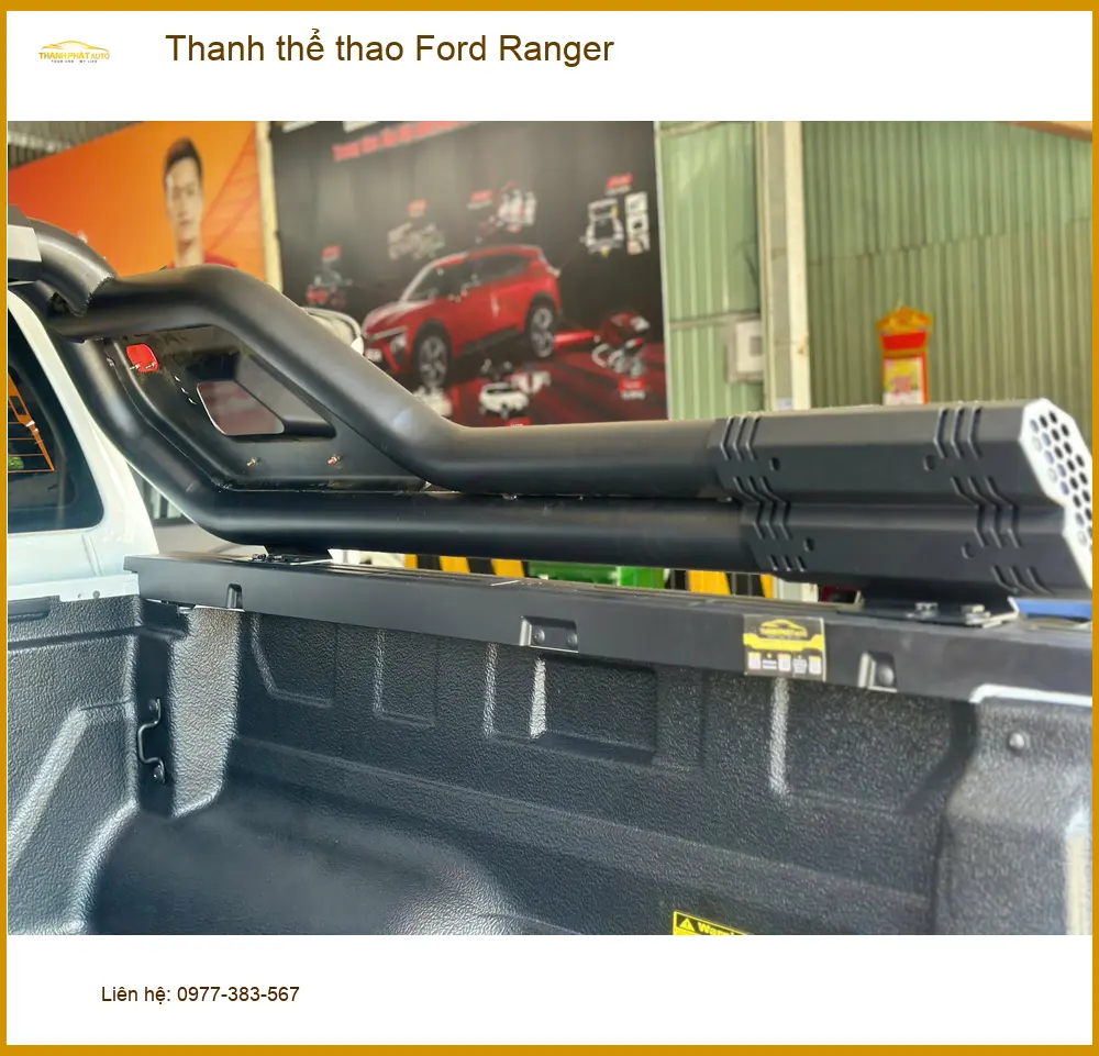 Anh Minh lắp thanh thể thao Ford Ranger tại Nhà Bè để xe mạnh mẽ hơn