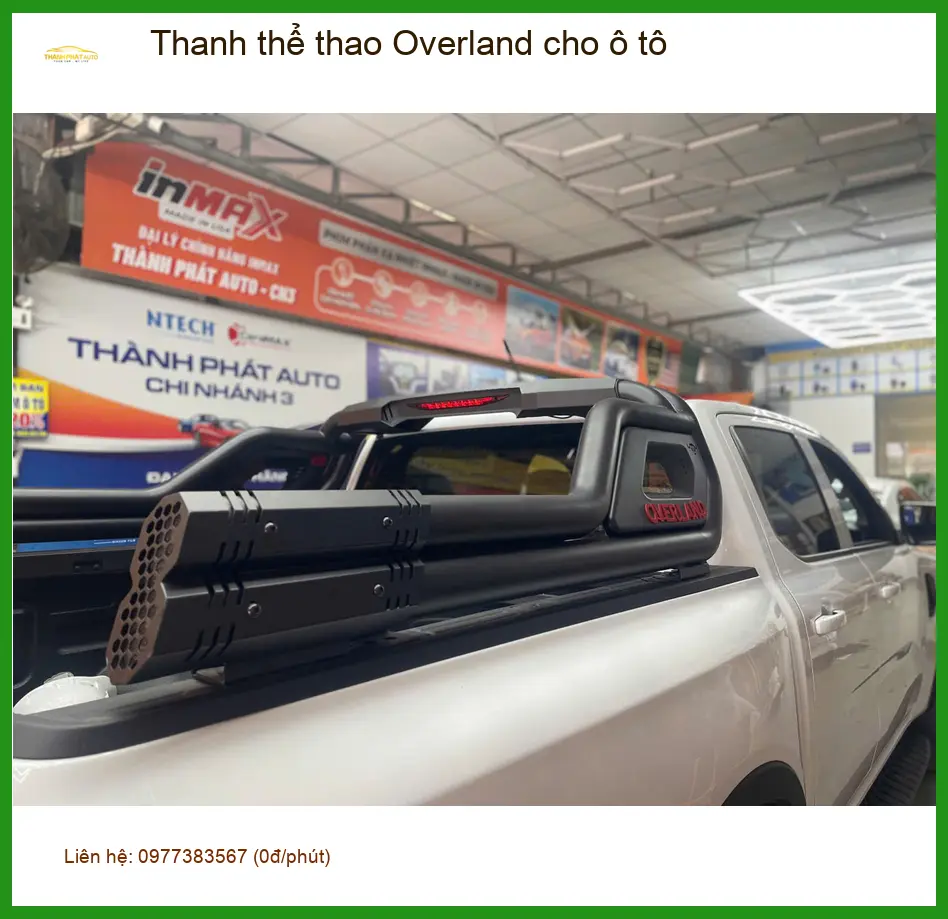 Chị Hương lắp Thanh thể thao Overland cho chiếc Hyundai Santa Fe mới mua tại Quận 6