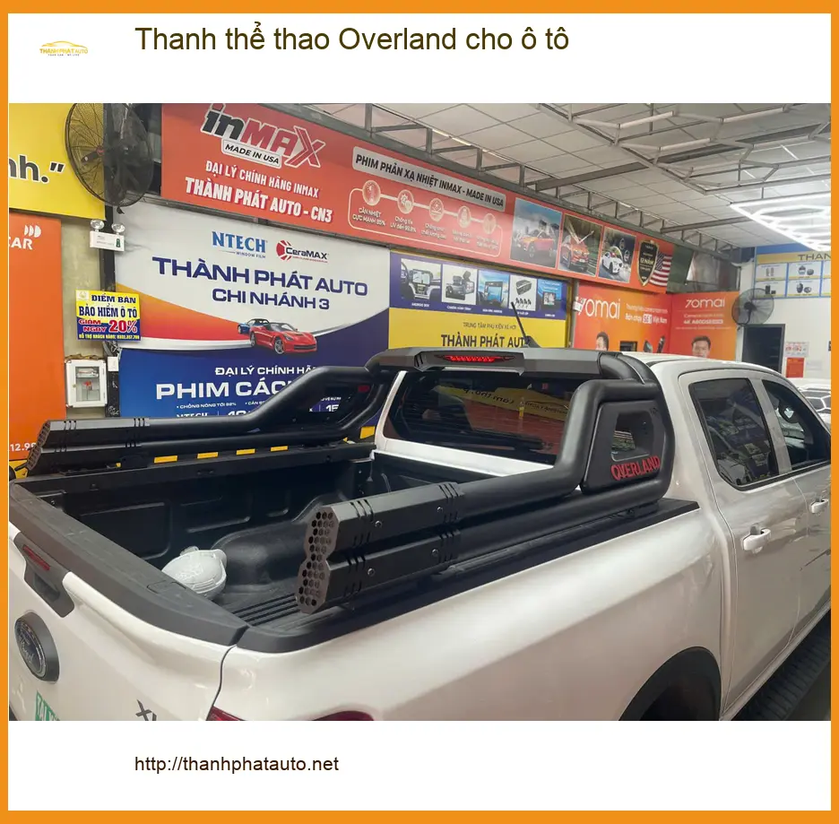 Chị Hương lắp Thanh thể thao Overland cho chiếc Hyundai Santa Fe mới mua tại Quận 6 ảnh thực tế 2