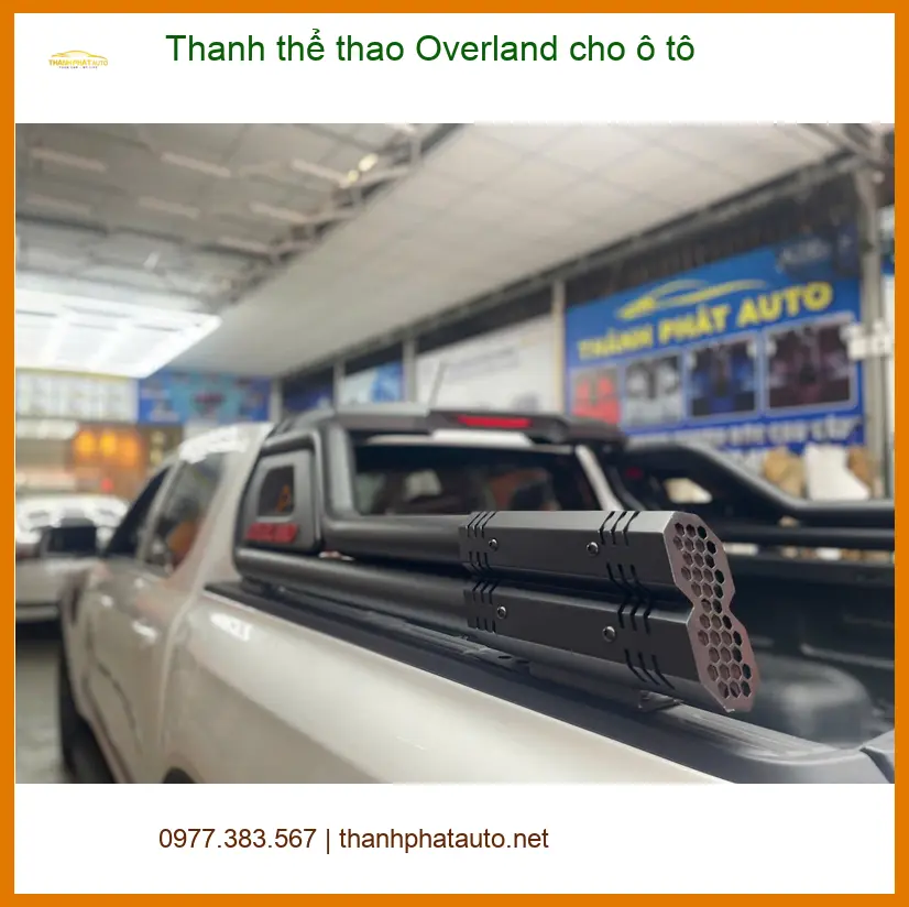 Chị Hương lắp Thanh thể thao Overland cho chiếc Hyundai Santa Fe mới mua tại Quận 6 ảnh thực tế 3