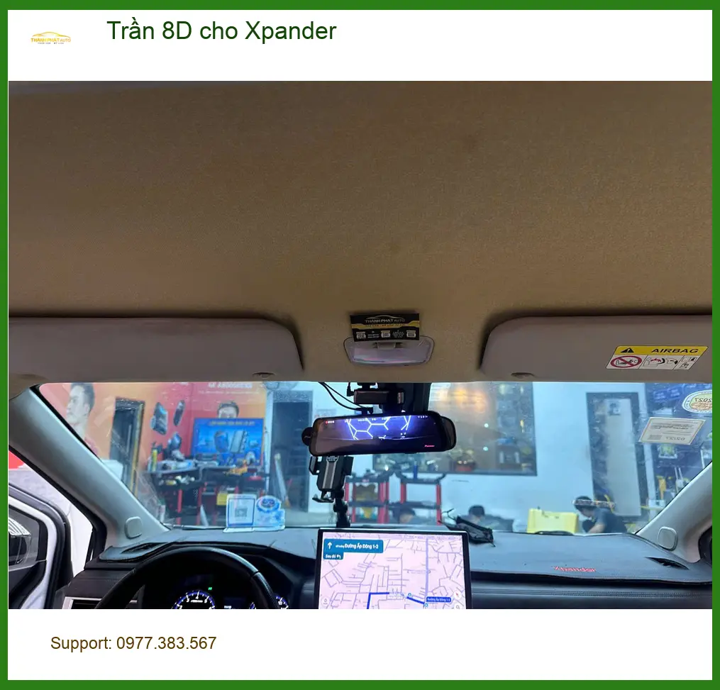 Anh Duy lắp Trần 8D cho Xpander tại Quận 10, nội thất sang trọng, mát mẻ ảnh thực tế 2