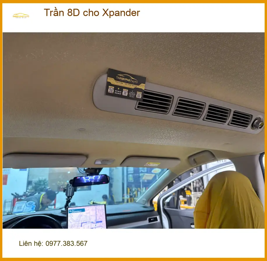 Anh Duy lắp Trần 8D cho Xpander tại Quận 10, nội thất sang trọng, mát mẻ ảnh thực tế 3