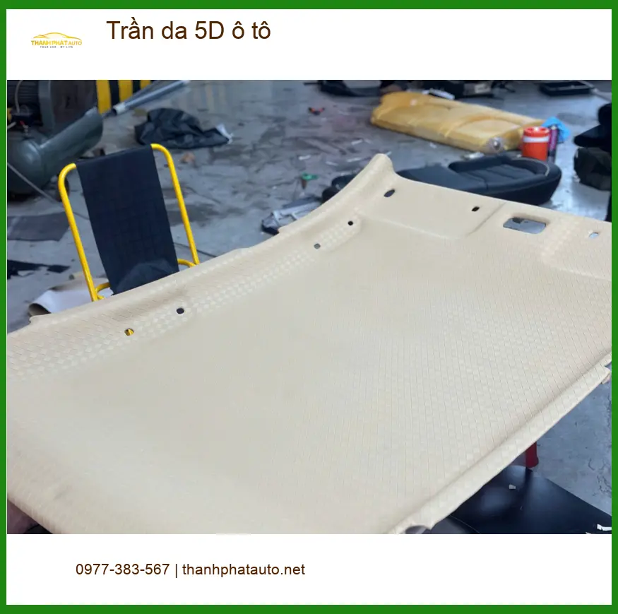 Chị Thảo bọc trần da 5D ô tô cho Honda CRV tại Quận 12 để nội thất sang trọng hơn ảnh thực tế 4