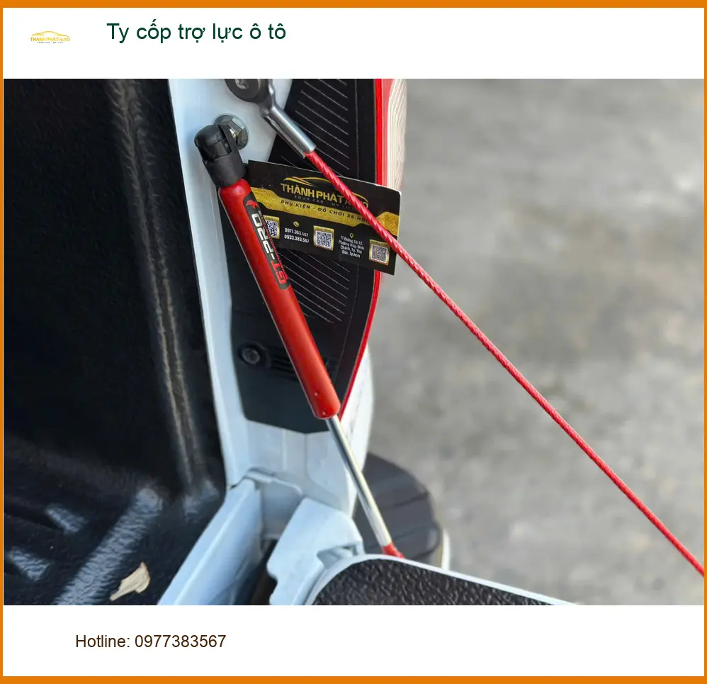 Anh Bách lắp ty cốp trợ lực ô tô cho Hyundai Santa Fe tại Hóc Môn ảnh thực tế 2