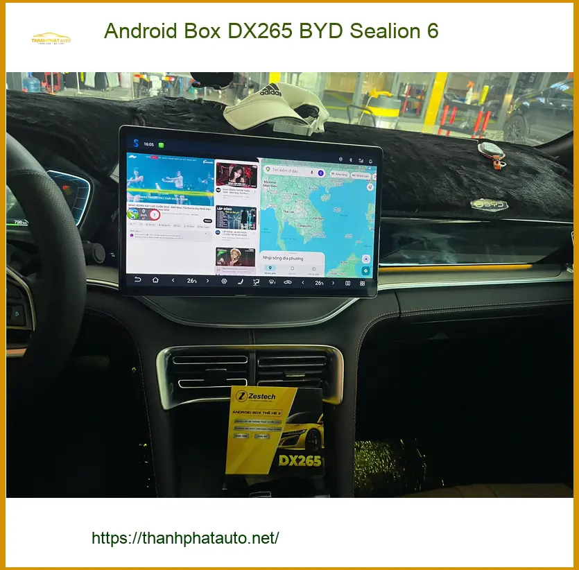 Anh Bảo lắp Android Box DX265 cho BYD Sealion 6 Quận 9 để xem YouTube, bản đồ