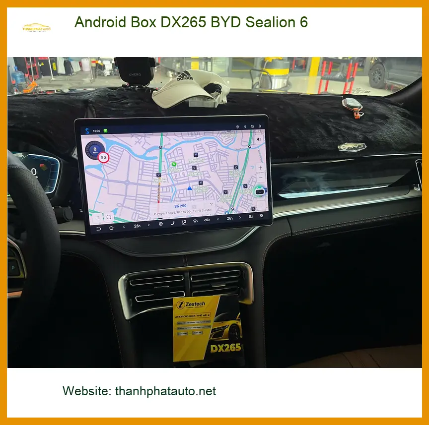 Anh Bảo lắp Android Box DX265 cho BYD Sealion 6 Quận 9 để xem YouTube, bản đồ ảnh thực tế 3
