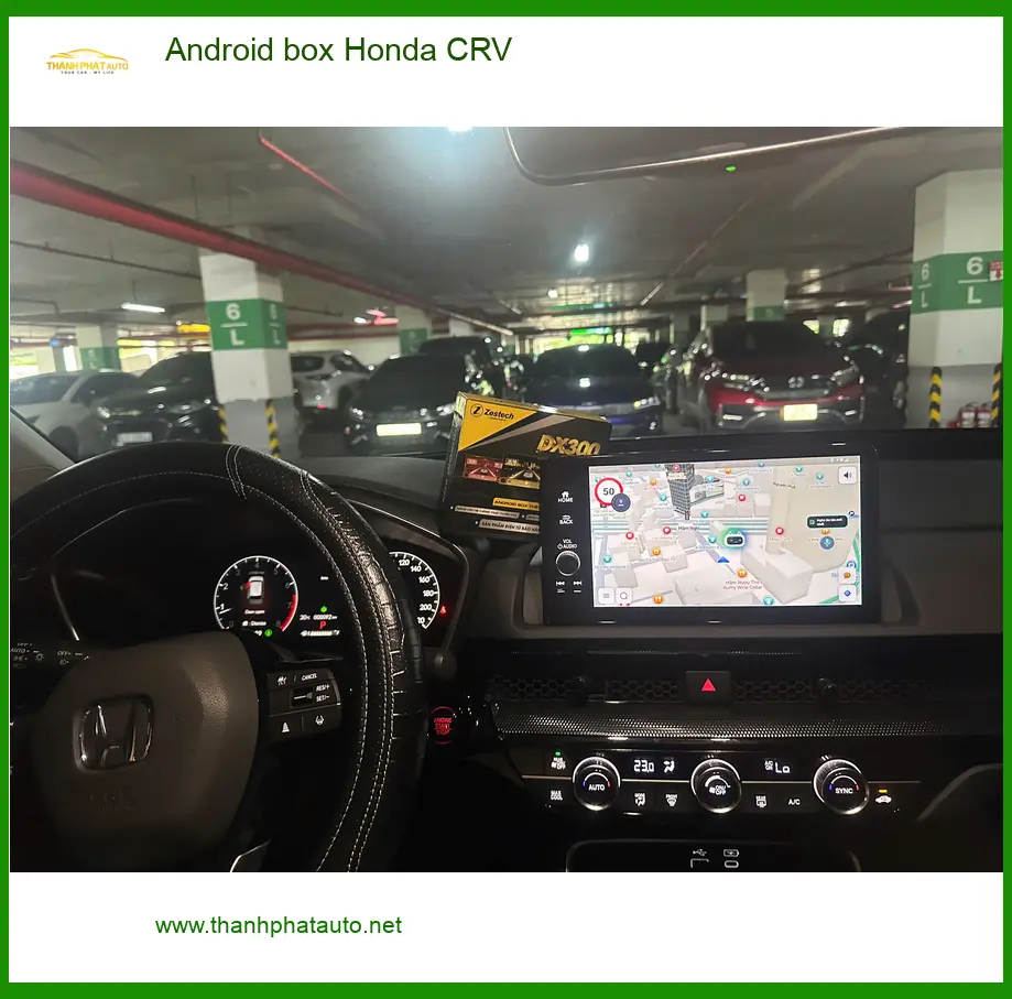 Chú Vinh lắp Android box Honda CRV tại Quận 12 để xem YouTube khi chờ con tan học ảnh thực tế 4