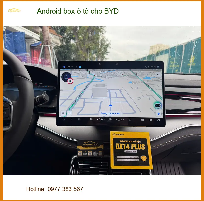 Chị Thảo lắp Android box ô tô cho BYD ở Quận 9 để xem Youtube tiện lợi khi di chuyển ảnh thực tế 3