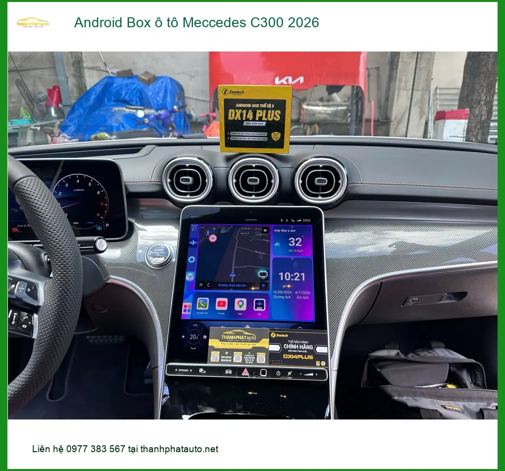 Anh Đạt lắp Android Box ô tô Mercedes C300 2026 chính hãng tại Quận 12