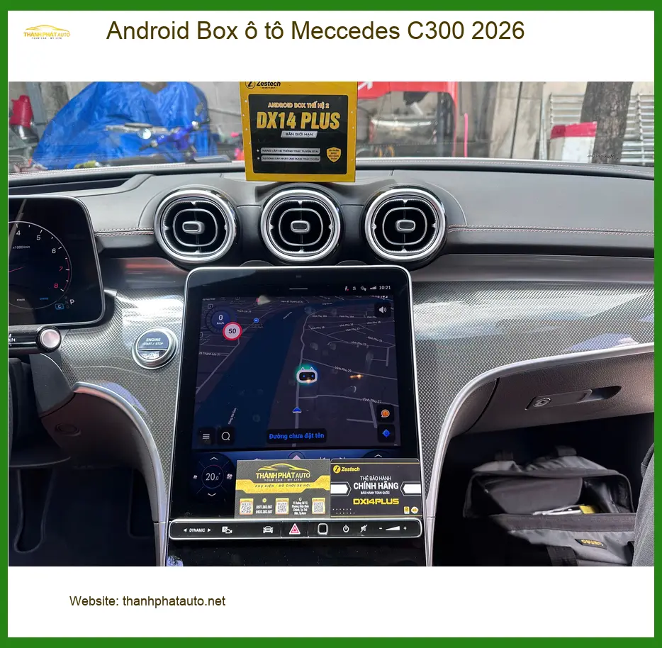 Anh Đạt lắp Android Box ô tô Mercedes C300 2026 chính hãng tại Quận 12 ảnh thực tế 3