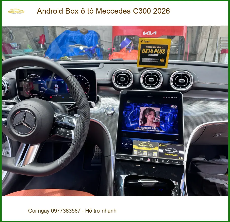 Anh Đạt lắp Android Box ô tô Mercedes C300 2026 chính hãng tại Quận 12 ảnh thực tế 4