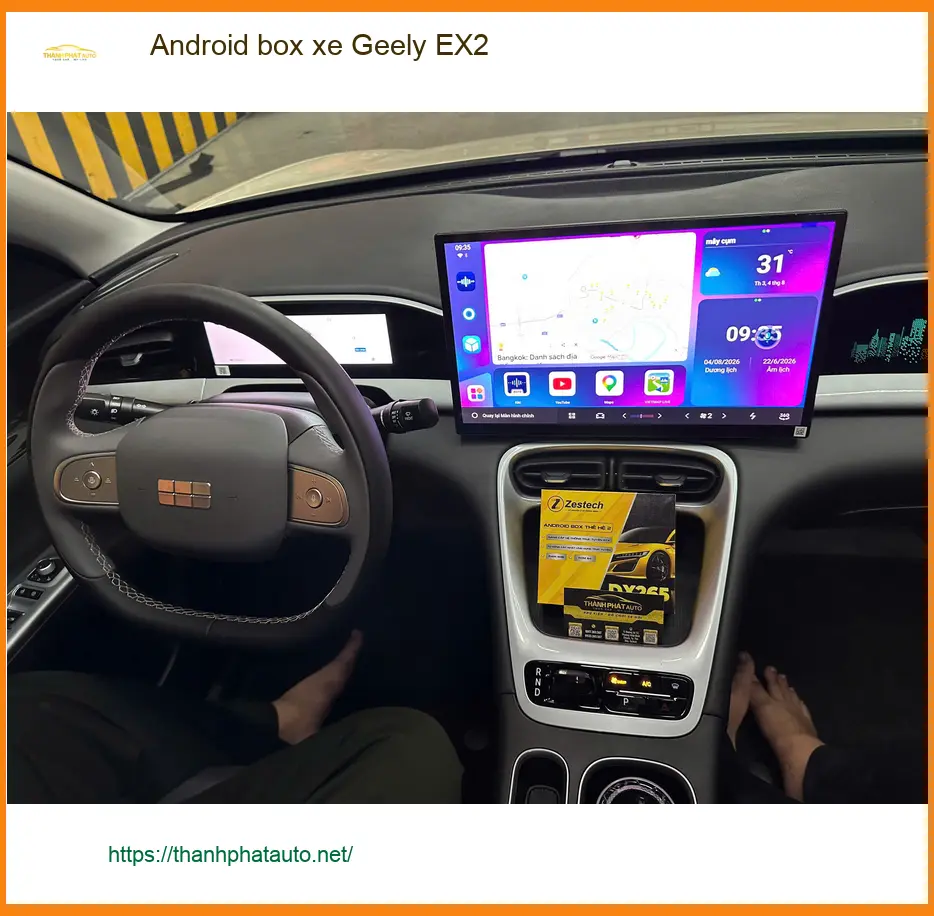 Chị Thảo lắp Android box xe Geely EX2 tại Quận 12 để nâng cấp trải nghiệm giải trí ảnh thực tế 4