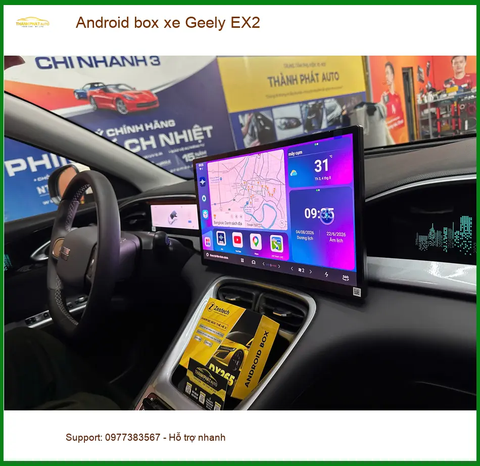 Anh Khải lắp Android box xe Geely EX2 tại Quận 6 để nâng cao trải nghiệm lái ảnh thực tế 2