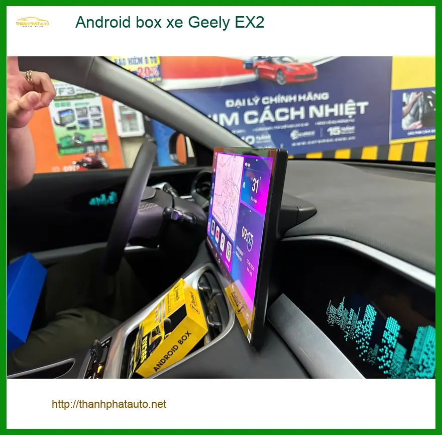 Anh Khải lắp Android box xe Geely EX2 tại Quận 6 để nâng cao trải nghiệm lái ảnh thực tế 3