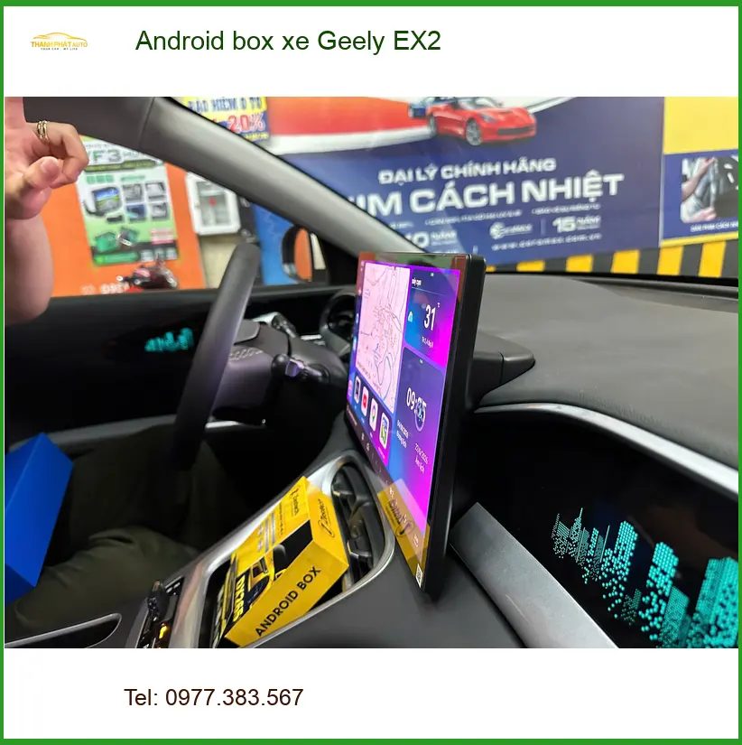 Chị Thư lắp Android box xe Geely EX2 tại Quận 7 để xem bản đồ, YouTube tiện lợi hơn ảnh thực tế 5