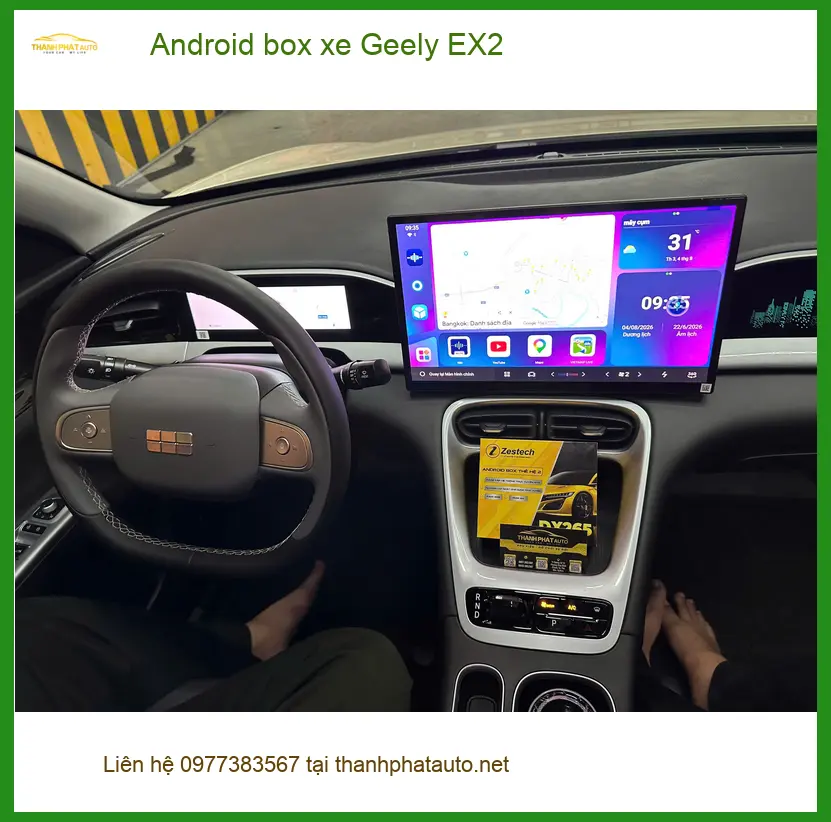 Anh Khải lắp Android box xe Geely EX2 tại Quận 6 để nâng cao trải nghiệm lái ảnh thực tế 5