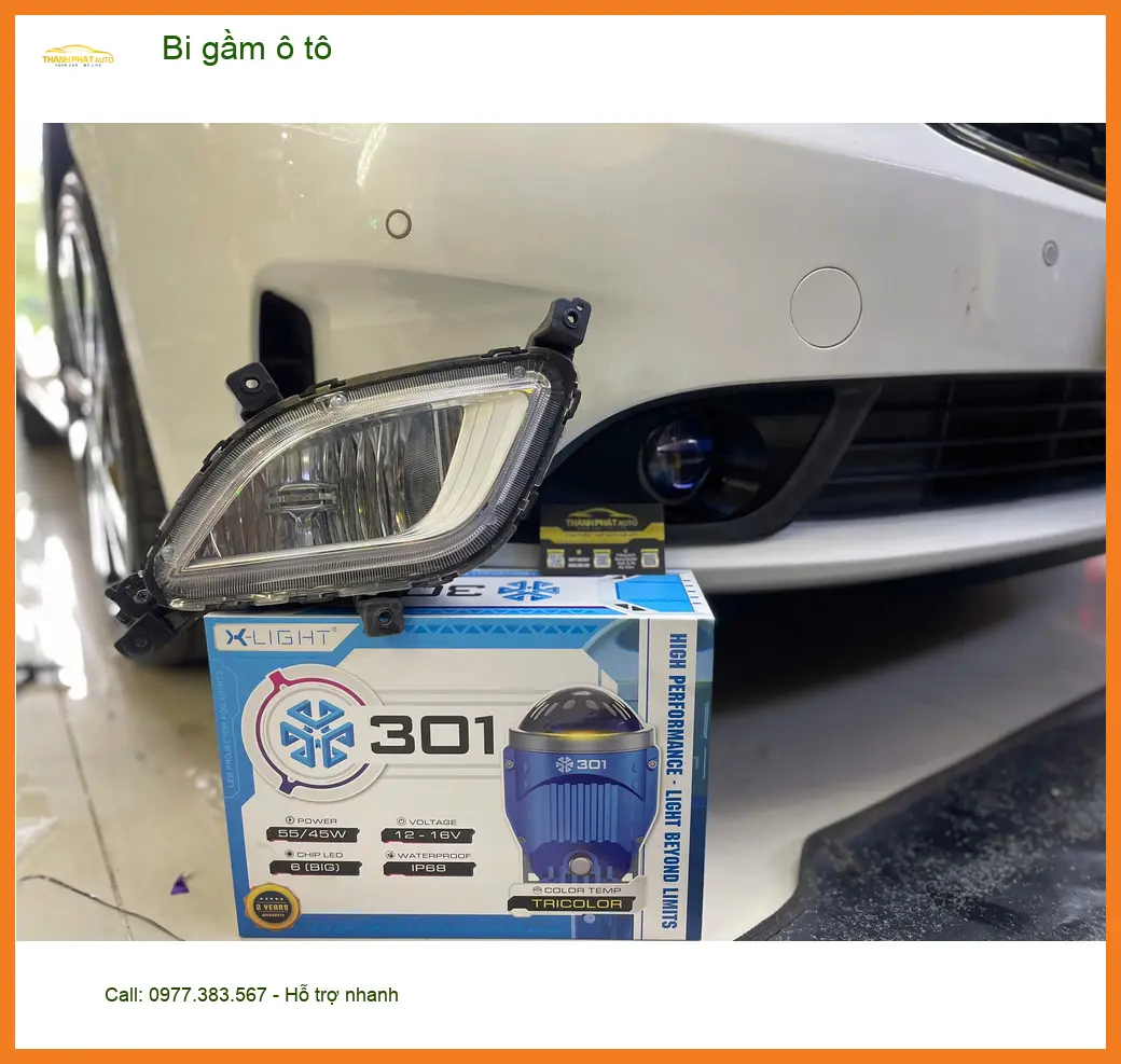 Anh Tấn lắp bi gầm ô tô Hyundai Accent Quận 9 cải thiện tầm nhìn đêm