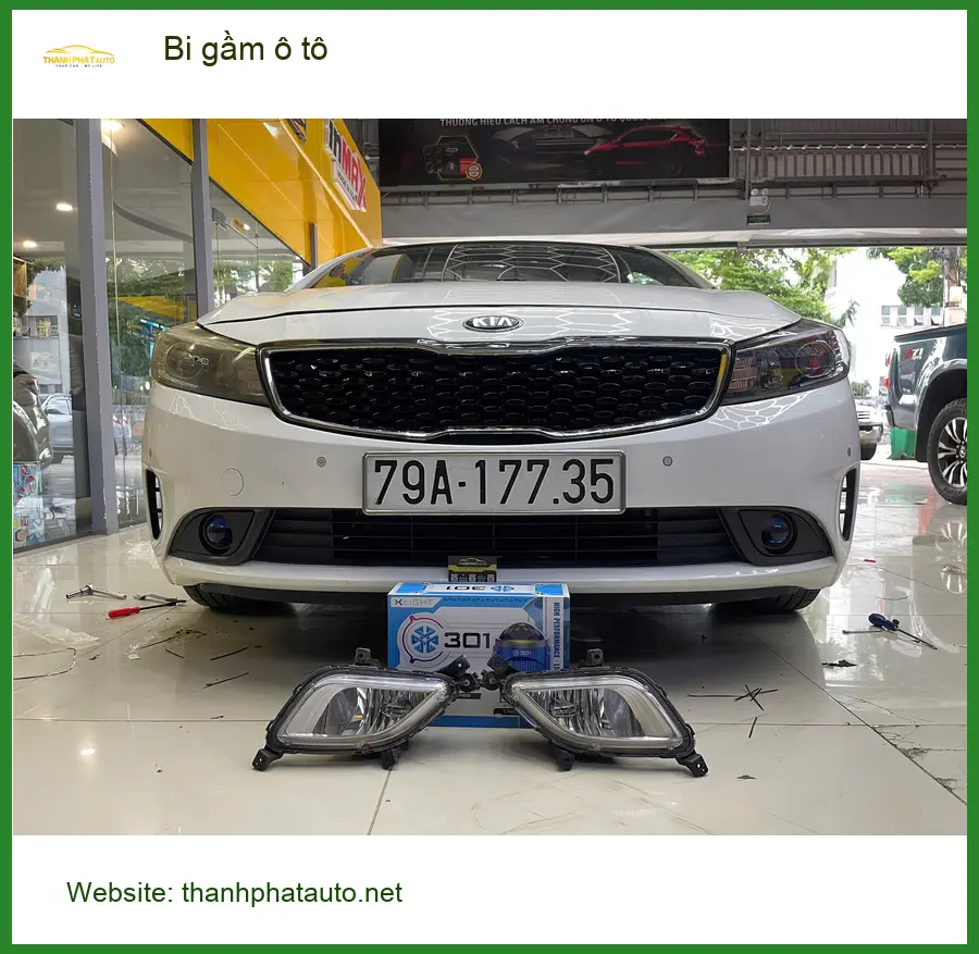 Anh Tấn lắp bi gầm ô tô Hyundai Accent Quận 9 cải thiện tầm nhìn đêm ảnh thực tế 5
