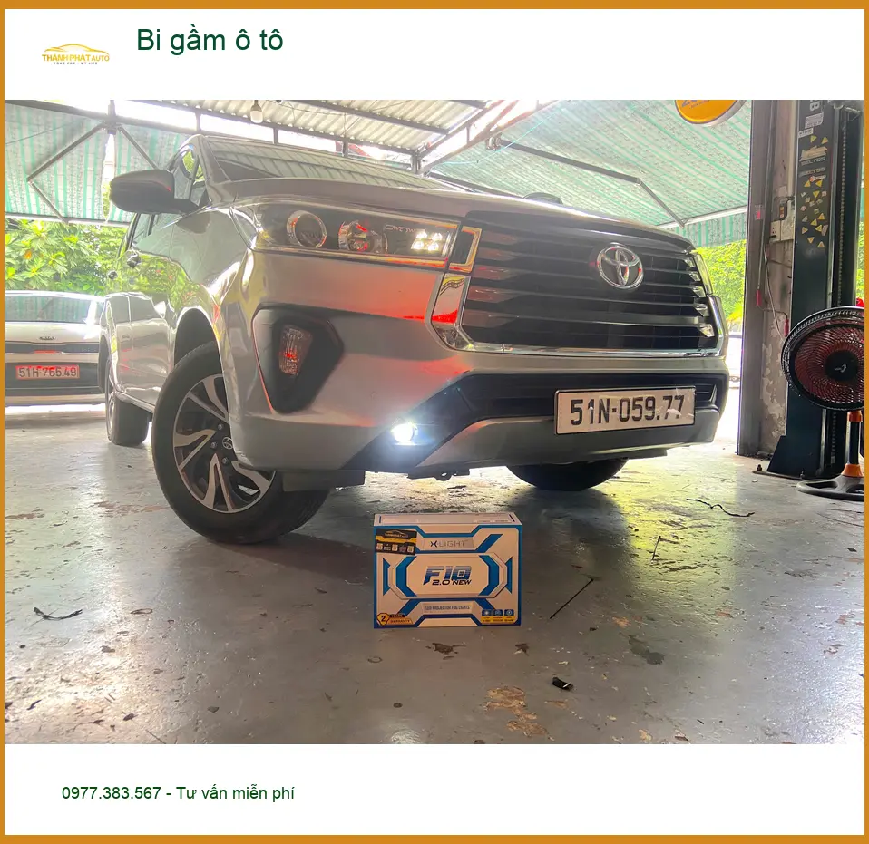 Chú Bảy độ bi gầm ô tô cho Ford Everest tại Thủ Đức cần ánh sáng tốt hơn