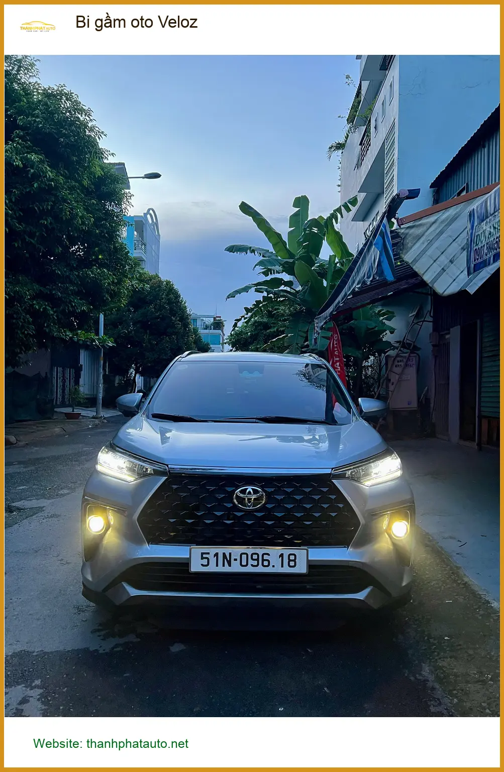 Anh Cường độ bi gầm cho Toyota Veloz tại Thủ Đức vì đèn zin yếu ảnh thực tế 4