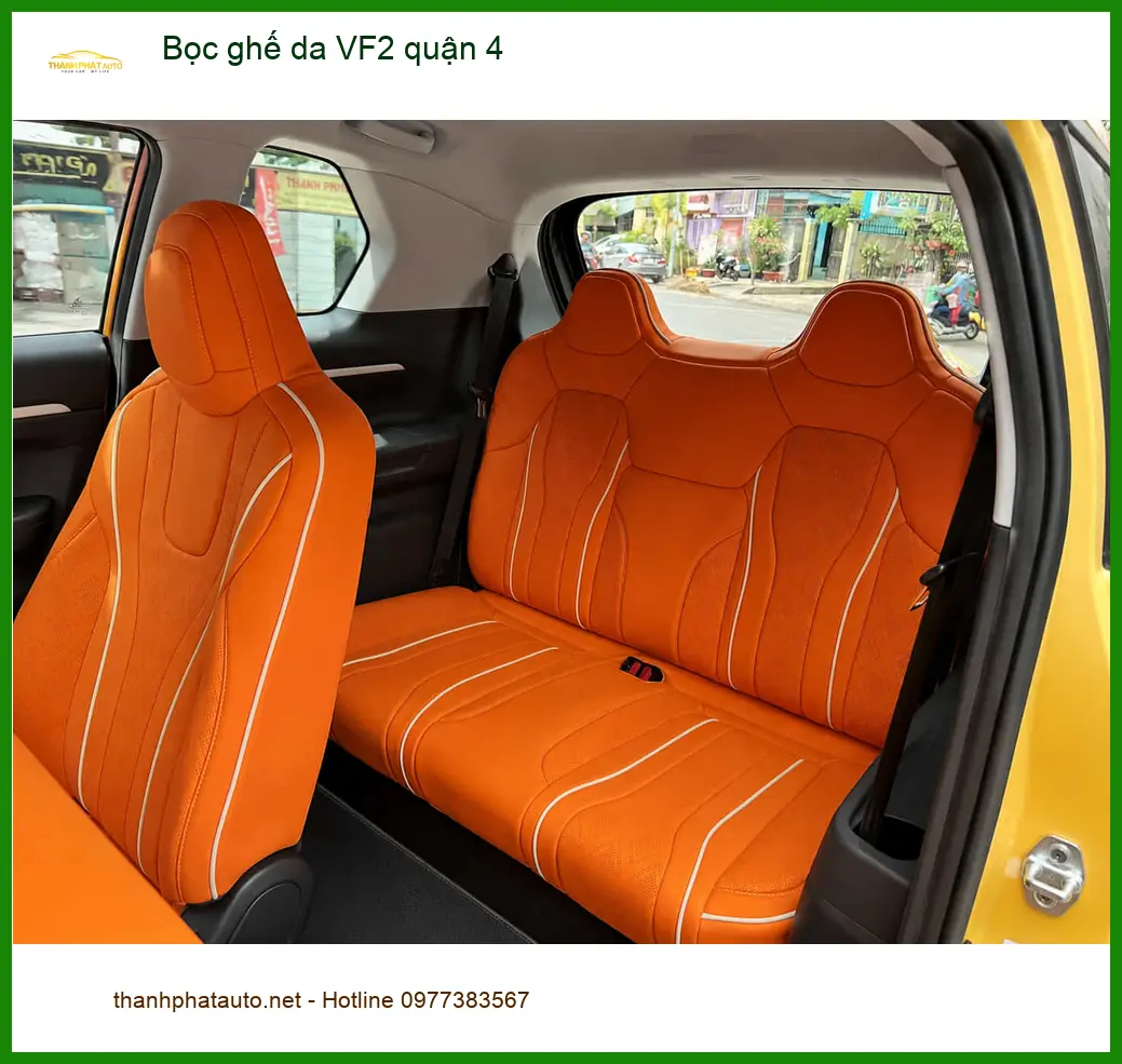 Trung Tâm Bọc Ghế Da Ô Tô VF2 Tại Quận 4 - Nâng Cấp Chính Hãng ảnh thực tế 3