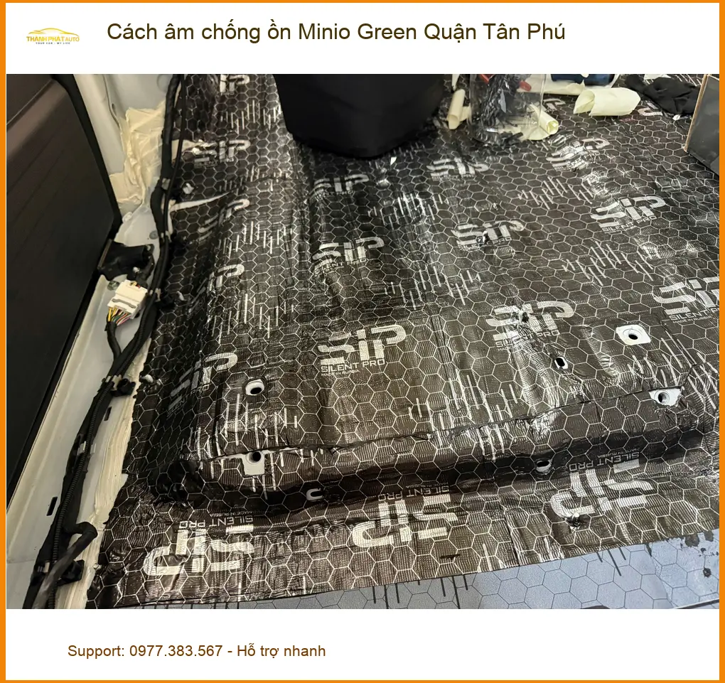 Nơi Dán Cách Âm Chống Ồn Ô Tô âm chống ồn Minio Green Tại Quận Tân Phú - Giá Tốt TPHCM ảnh thực tế 2