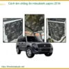 Cách âm chống ồn Mitsubishi Pajero 2014 - Địa Chỉ Lắp Đặt Uy Tín TPHCM