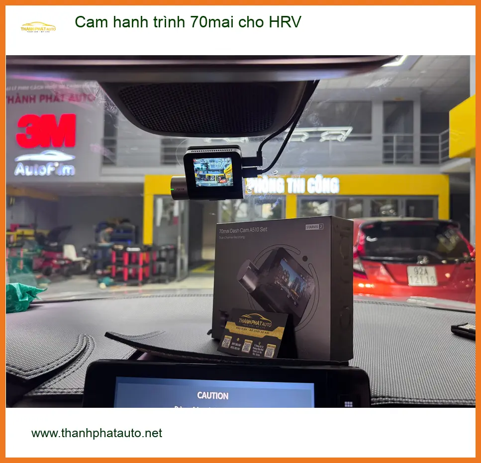 Anh Quang lắp cam hành trình 70mai cho HRV sau va chạm nhỏ tại Quận 9