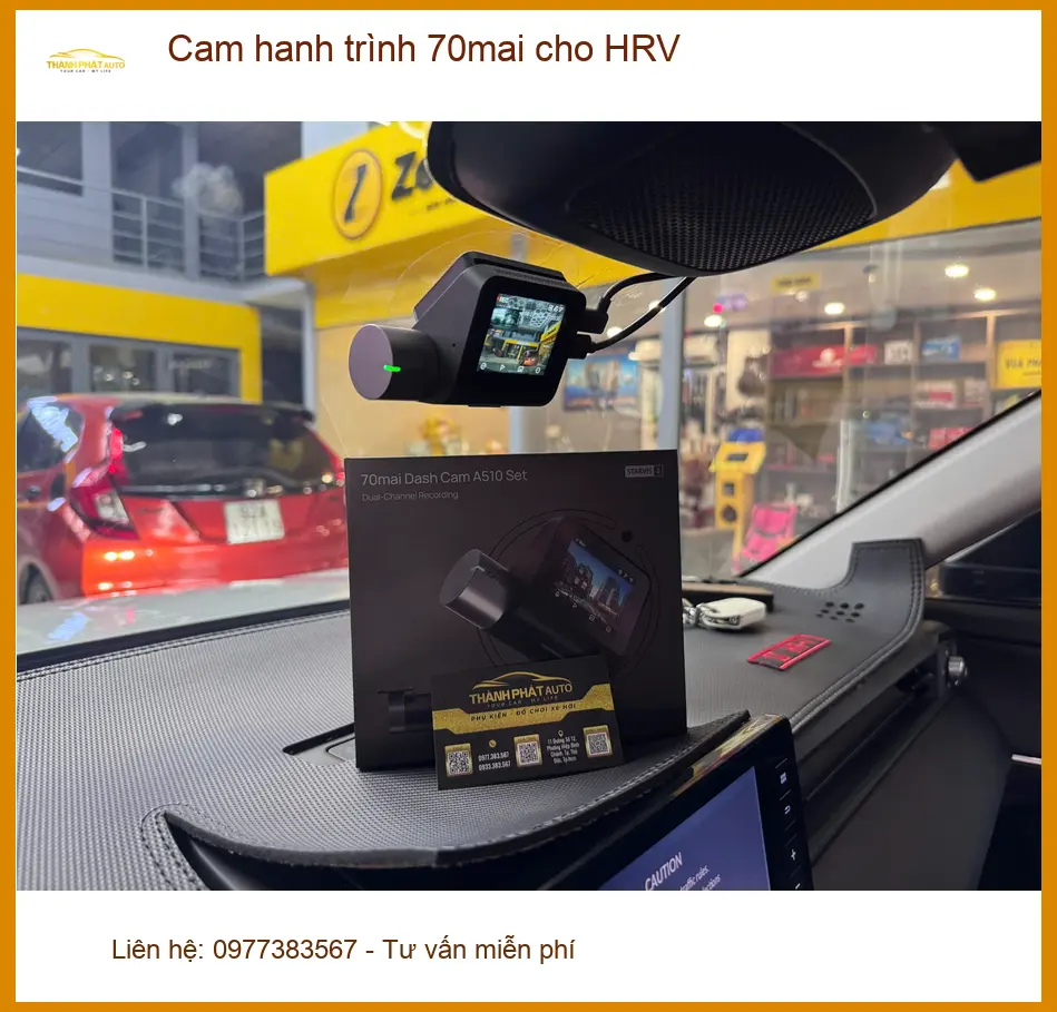 Anh Quang lắp cam hành trình 70mai cho HRV sau va chạm nhỏ tại Quận 9 ảnh thực tế 2