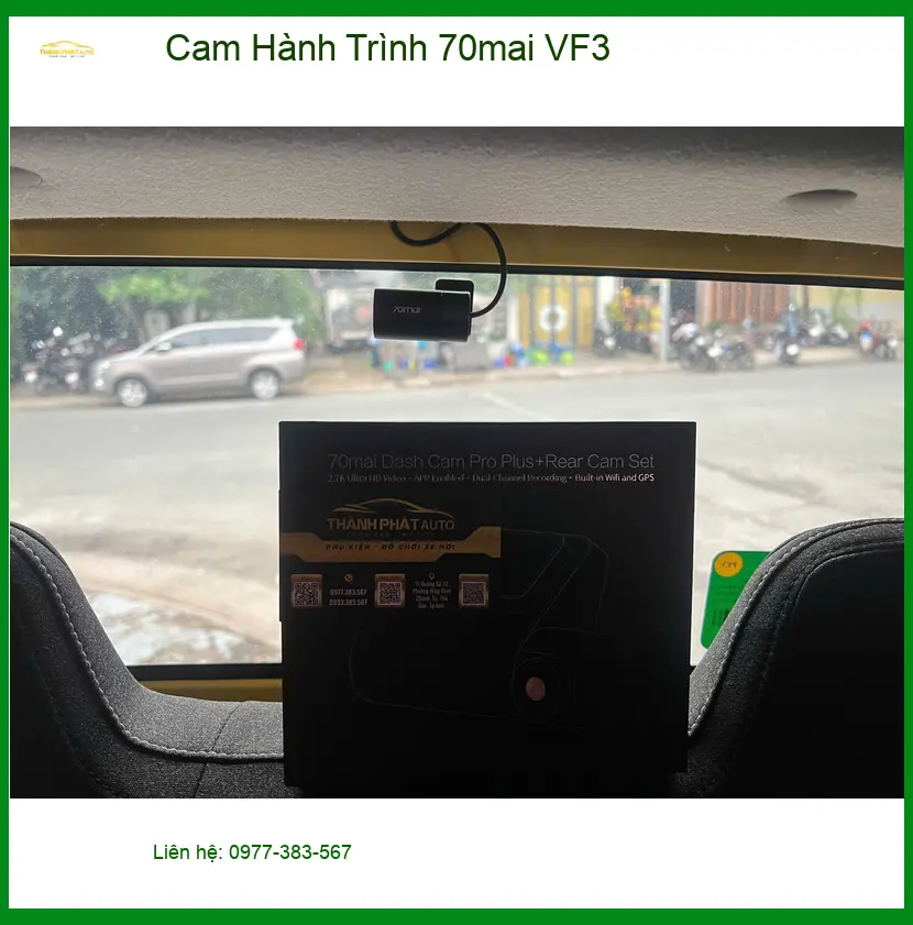 Chị Thảo lắp Cam Hành Trình 70mai VF3 tại Quận Thủ Đức. ảnh thực tế 3