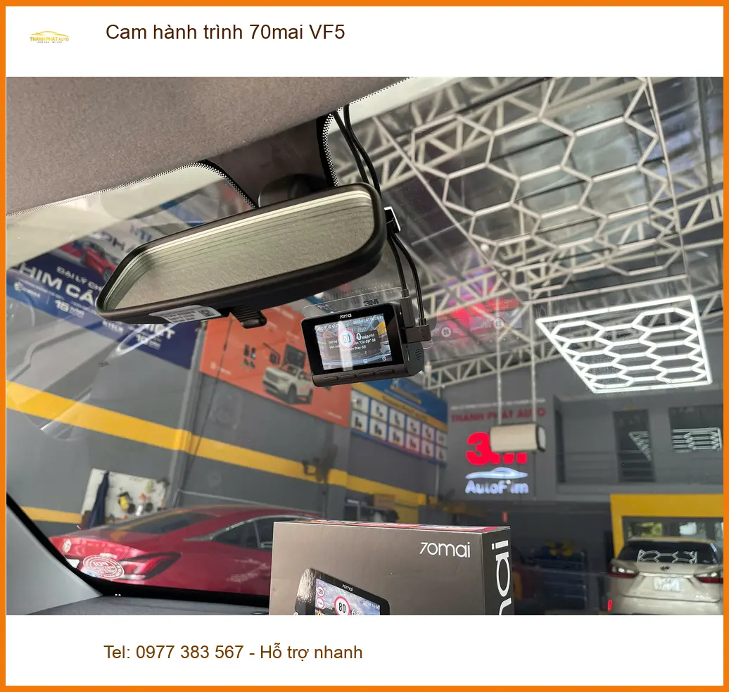 Chị Thảo lắp Cam hành trình 70mai VF5 chính hãng tại Quận 9 cho Hyundai Accent