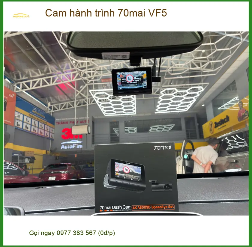 Chị Thảo lắp Cam hành trình 70mai VF5 chính hãng tại Quận 9 cho Hyundai Accent ảnh thực tế 4