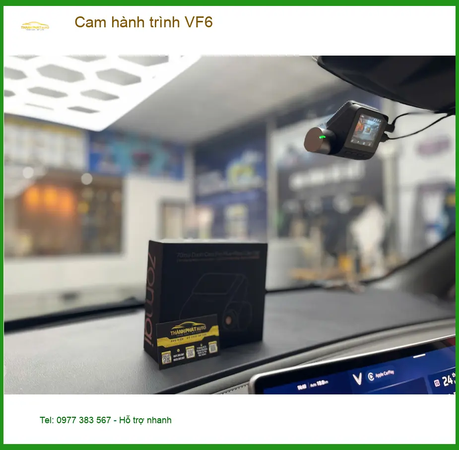 Anh Khang lắp cam hành trình VF6 tại Quận 12 để yên tâm ghi lại mọi cung đường