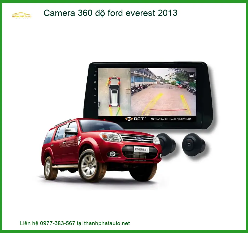 Camera 360 Độ Ford Everest 2013 - Địa Chỉ Lắp Đặt Uy Tín TPHCM