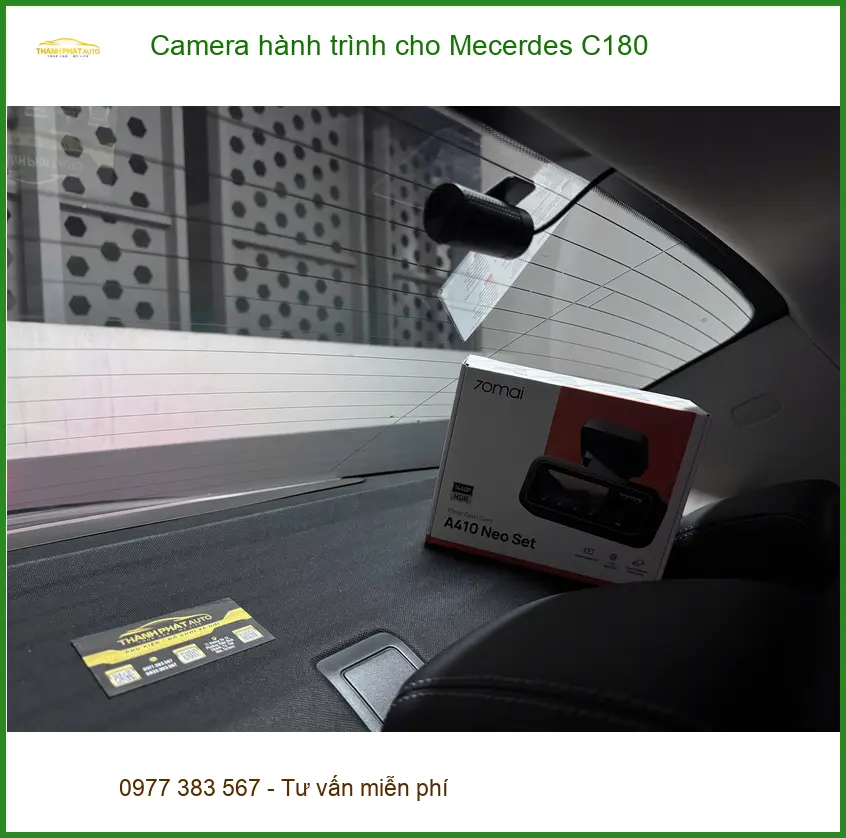 Chị Phương lắp Camera hành trình Mercedes C180 Quận 9 an toàn ảnh thực tế 2