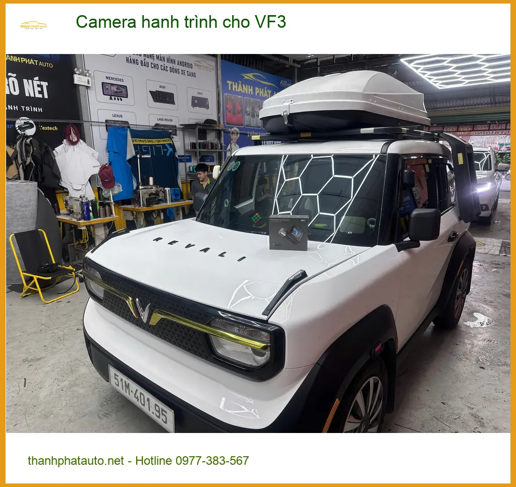 Chị Thoa lắp Camera hành trình cho VinFast VF3 ở Quận 12 ảnh thực tế 2