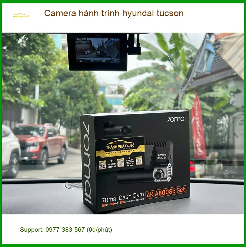 Chị Mai Phương gắn Camera hành trình Hyundai Tucson Quận 9 uy tín. ảnh thực tế 2