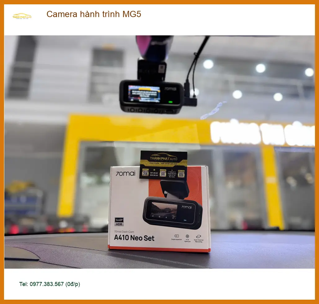 Anh Khải lắp camera hành trình MG5 để giám sát hành trình và phòng rủi ro tại Quận 9