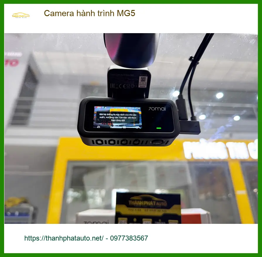 Anh Khải lắp camera hành trình MG5 để giám sát hành trình và phòng rủi ro tại Quận 9 ảnh thực tế 4