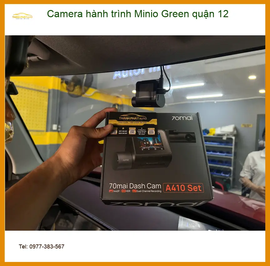 Nơi Lắp Camera Hành Trình Ô Tô Minio Green quận 12 - Giá Tốt TPHCM ảnh thực tế 3