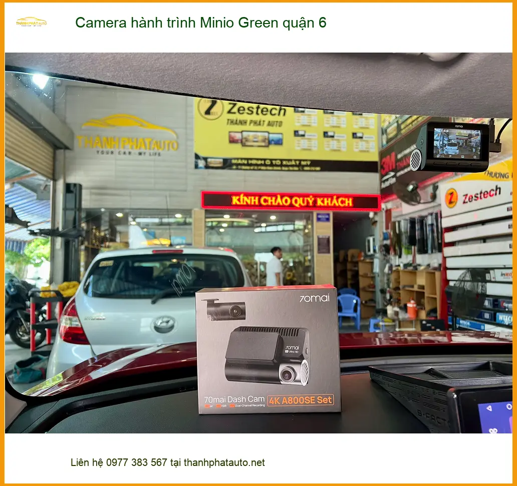 Nơi Lắp Camera Hành Trình Ô Tô Minio Green Quận 6 - Giá Tốt TPHCM ảnh thực tế 3