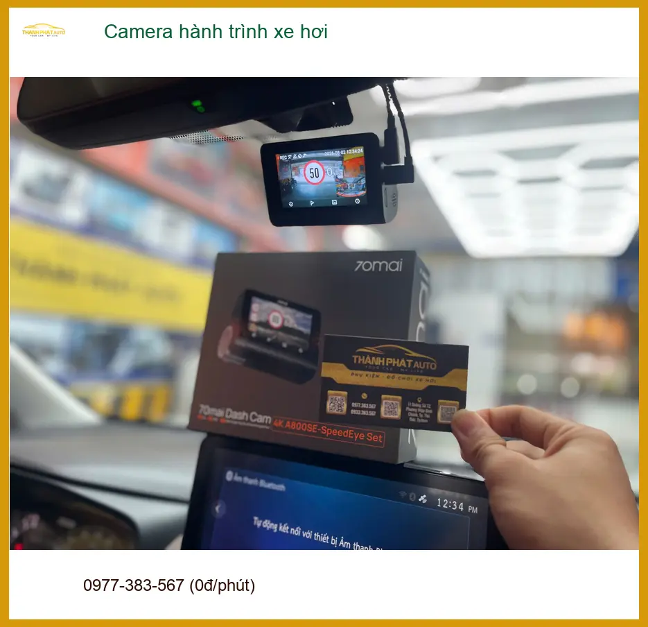Lắp Camera hành trình xe hơi uy tín cho Anh Khang Honda CR-V Quận 12