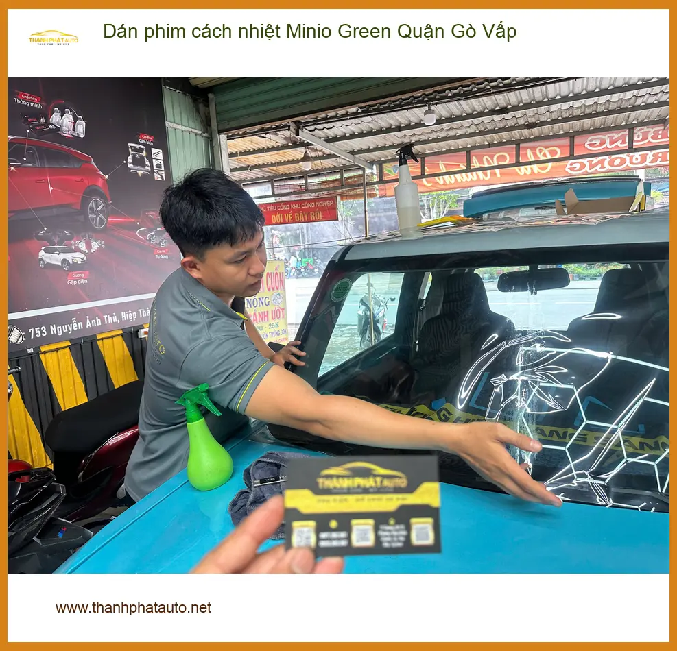 Nơi Dán Phim Cách Nhiệt Ô Tô phim cách nhiệt Minio Green Quận Gò Vấp - Giá Tốt TPHCM ảnh thực tế 3